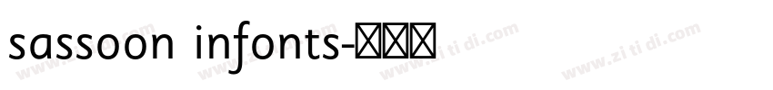 sassoon infonts字体转换 sassoon infonts字体转换